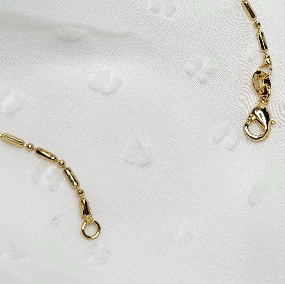Gold Wired Crystal Necklace with Dark Smoky Quartz Stone - Picture 5 of 8
